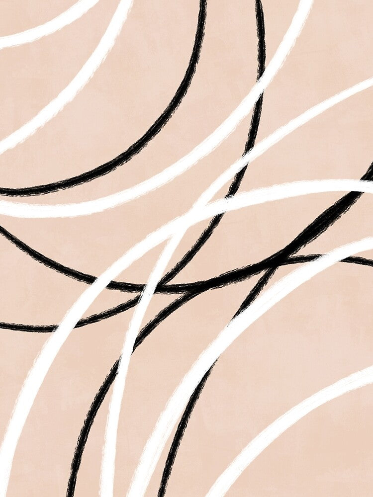 Black and White Curved Lines by Cato99