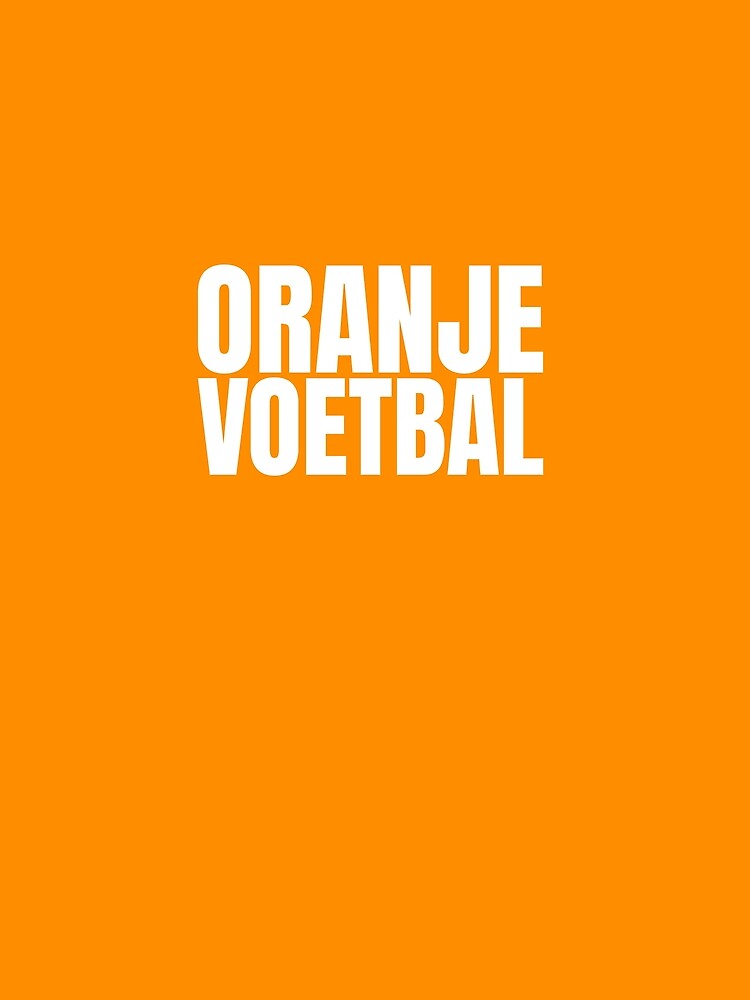 ORANJE VOETBAL by mooskdesign Unisex , , , Long Sleeve Tee