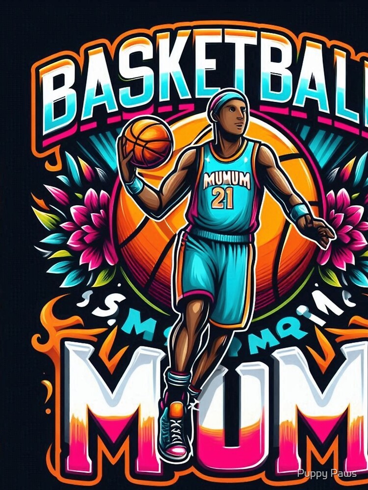 Elevate Your Game with the "Basketball Mum" Graphic Tee by Puppy Paws Unisex , , , Long Sleeve Tee