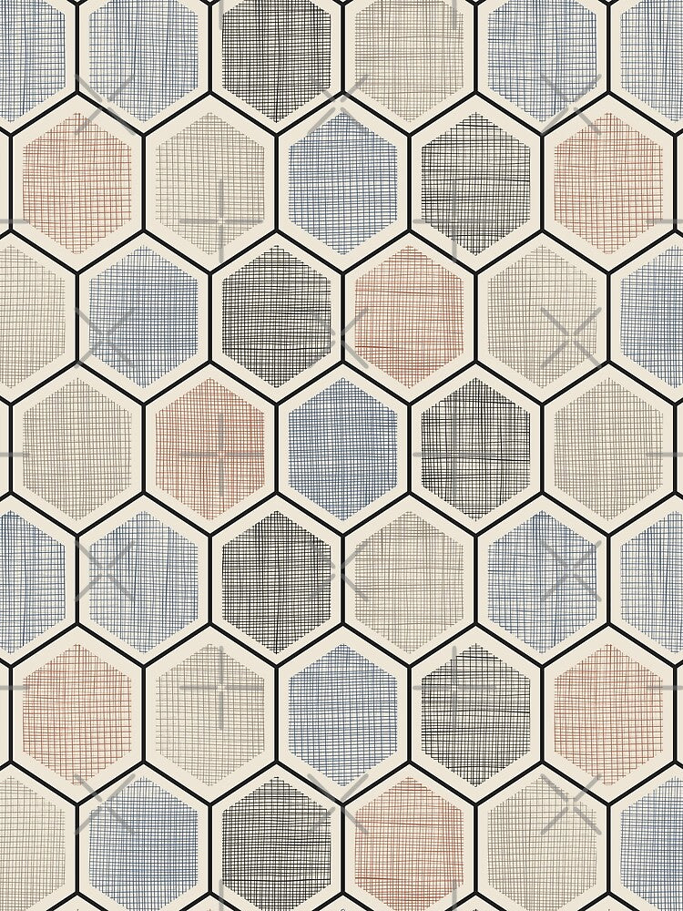 Linen Hexagons by implexity
