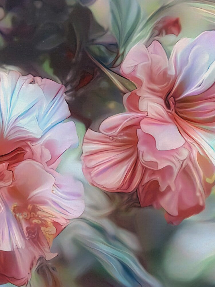 Flower Fantasy - Hibiscus by Klara Acel Unisex , , , Long Sleeve Tee