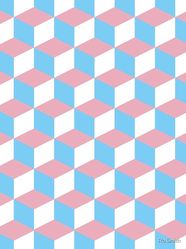 Transgender Cubes by Ro Smith Unisex , , , Long Sleeve Tee