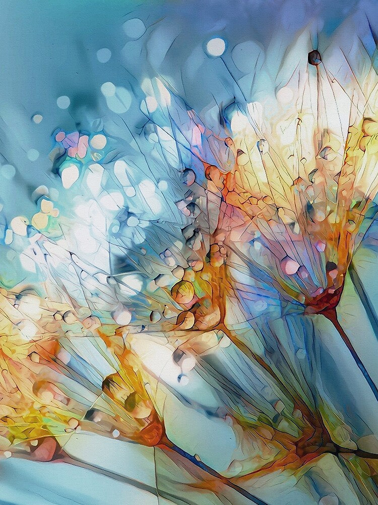 Flower Fantasy - Dandelion by Klara Acel Unisex , , , Long Sleeve Tee