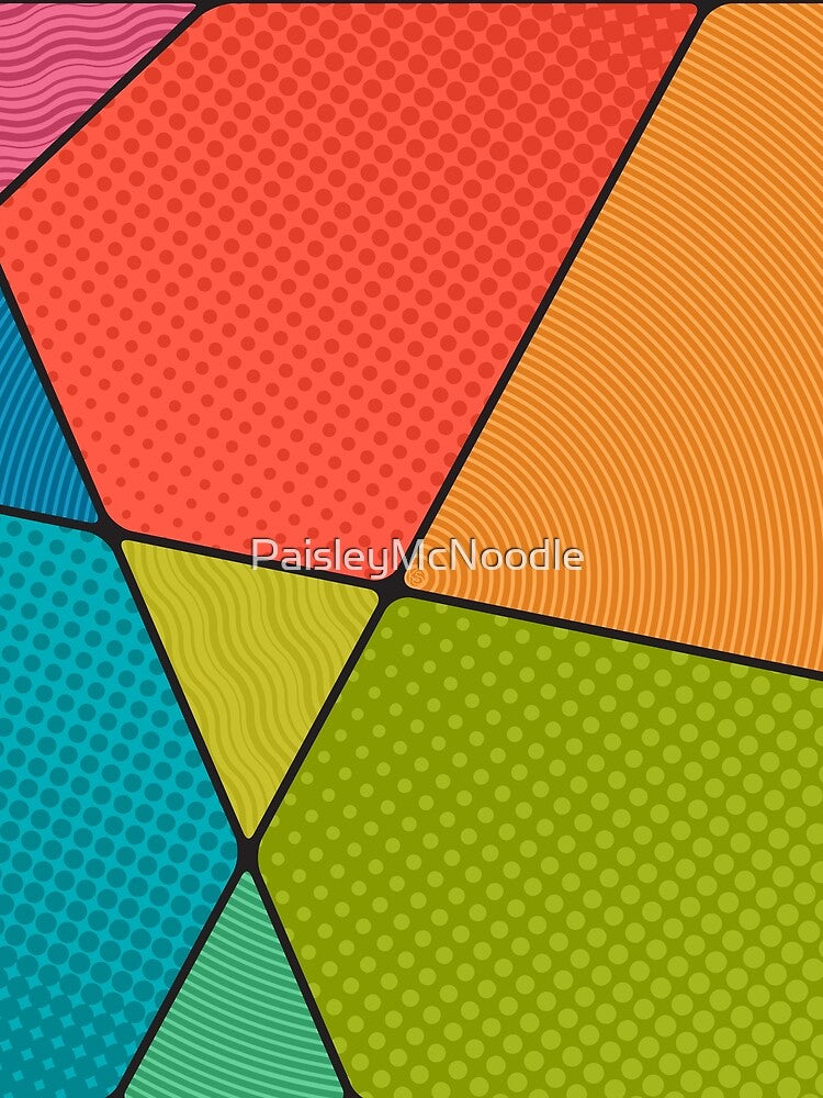 Mid-Century Modern Abstract Halftone Geometry by PaisleyMcNoodle