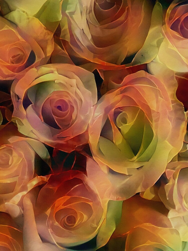 Flower Fantasy - Roses by Klara Acel Unisex , , , Long Sleeve Tee