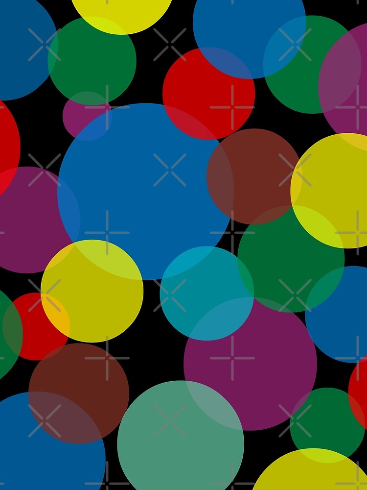 Colorful Abstract Circles Pattern Modern Design by NNAANN