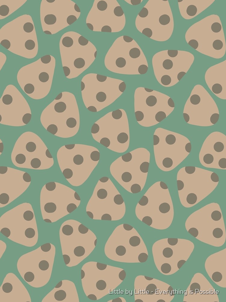 Neutral Boho Polka Dot Sage Green Abstract by Little by Little - Everything is Possible