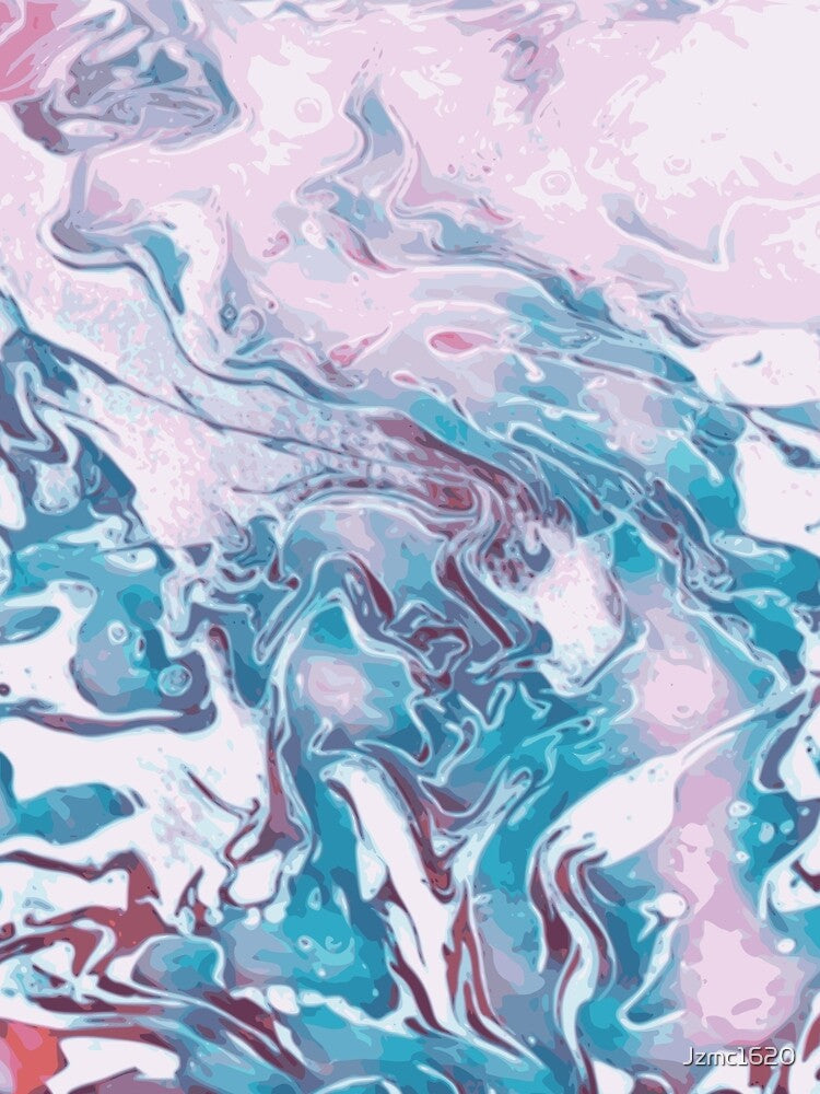 Cotton Candy - pink blue abstract swirls by JaycraveDesigns Unisex , , , Long Sleeve Tee