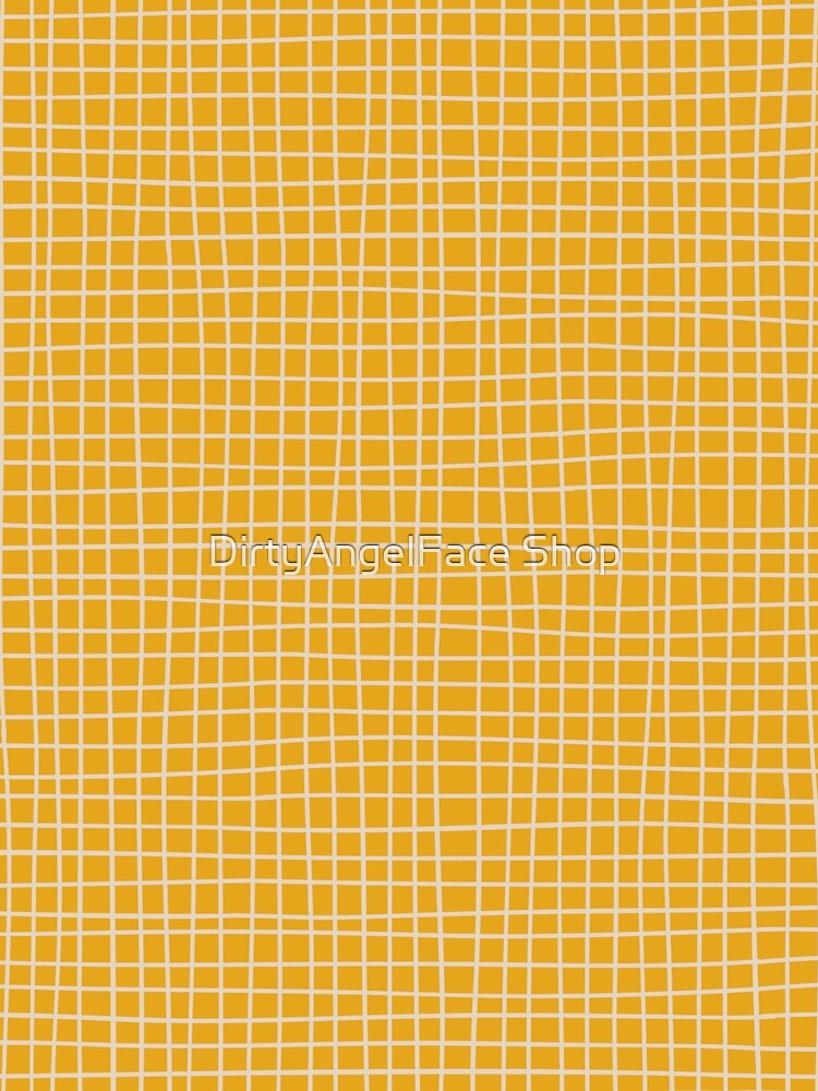 Sunshine Yellow Grid Pattern by DirtyAngelFace Shop