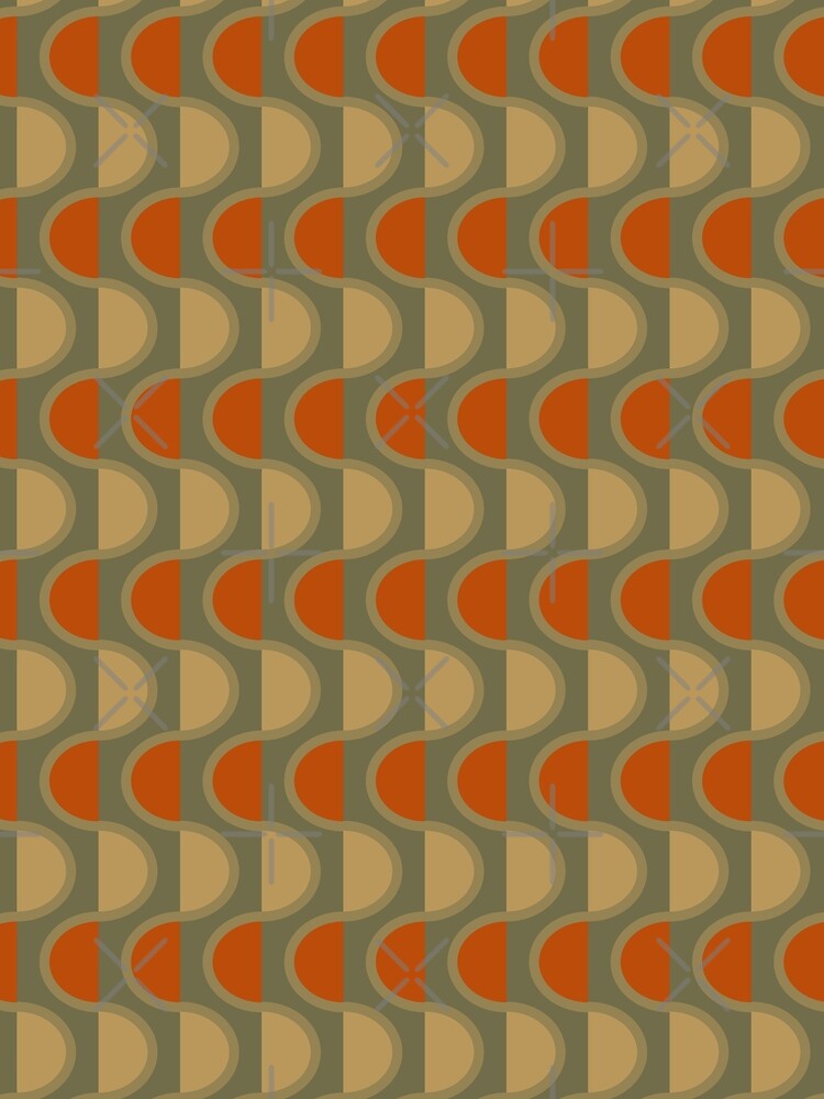 Vinka, Retro Style Color Wave Pattern by BesanoStyle