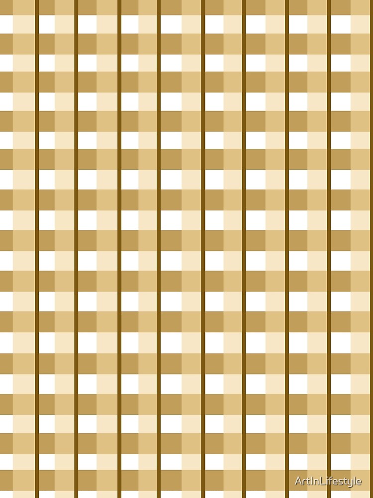Gingham: Coffee Mocha by ArtInLifestyle