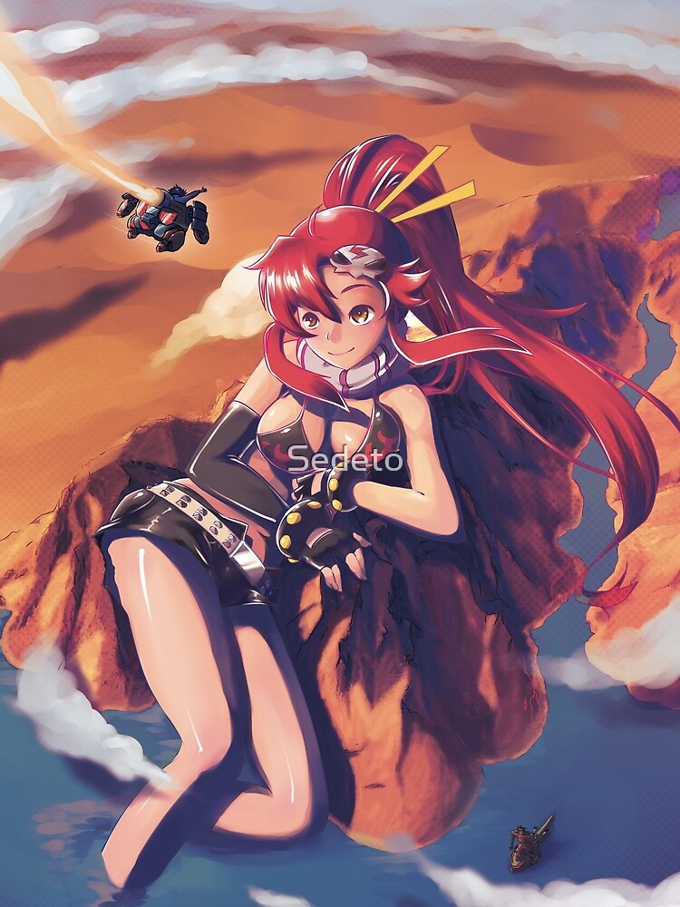 Yoko Littner - Tengen Toppa Lagann Gurren - Giantess version (w / o typo) by Sedeto Unisex , , , Long Sleeve Tee