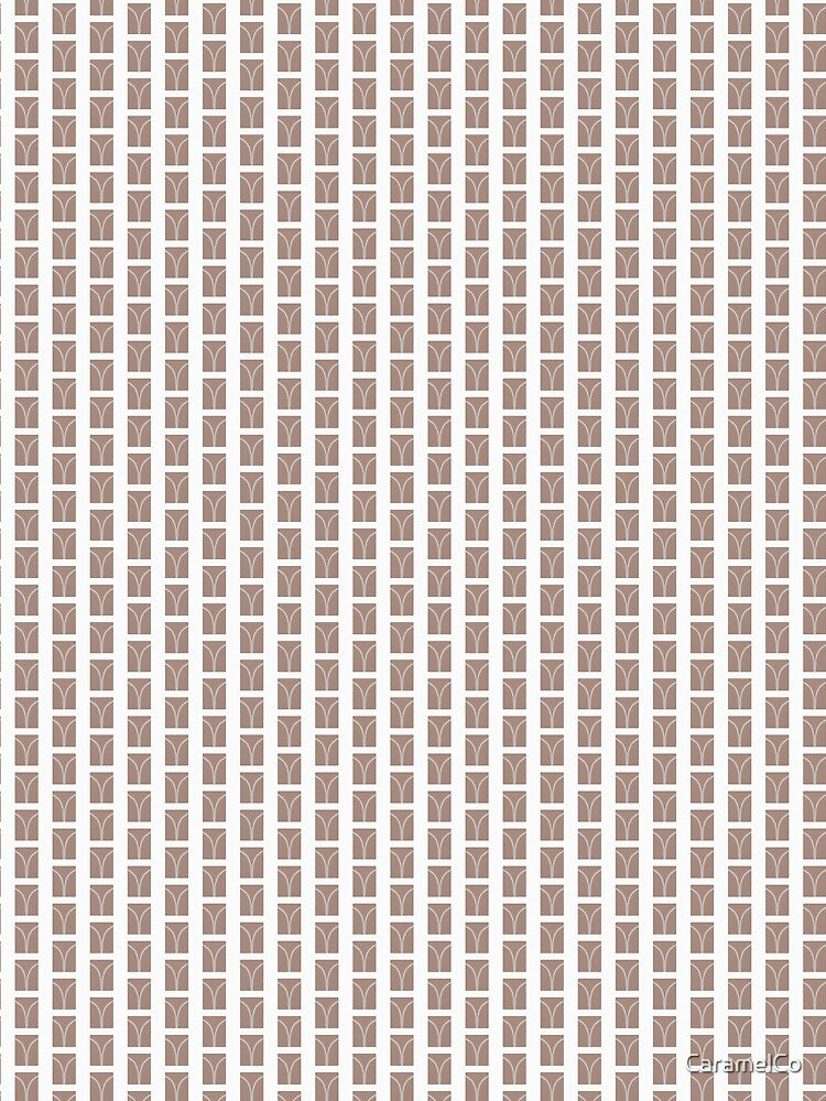 Minimalist Architectural Line Art - Neutral Beige Geometric Pattern by CaramelCo