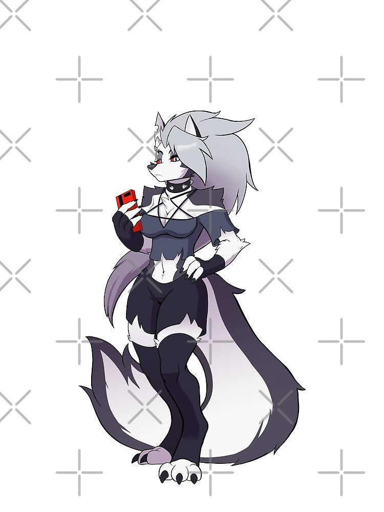 Hellhound on her phone by savageshark Unisex , , , Long Sleeve Tee