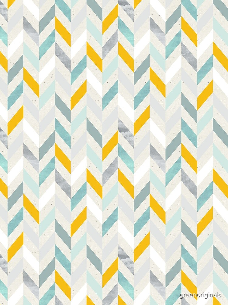 Modern Chevron in Blue by greenoriginals