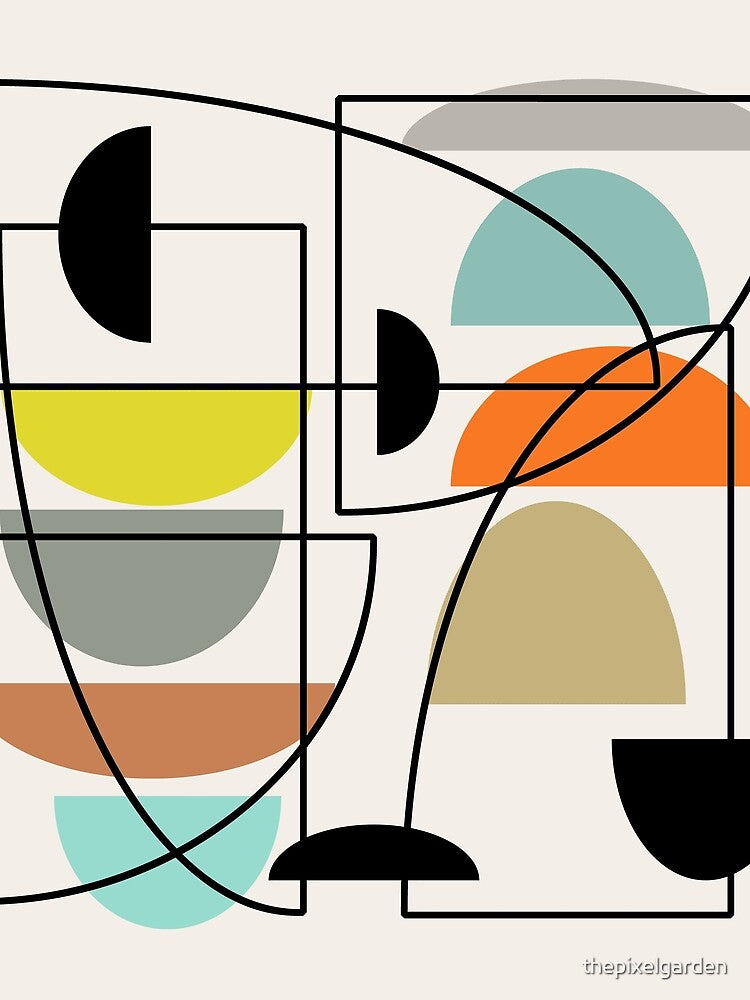 Mid Century Modern "Bowls" by thepixelgarden