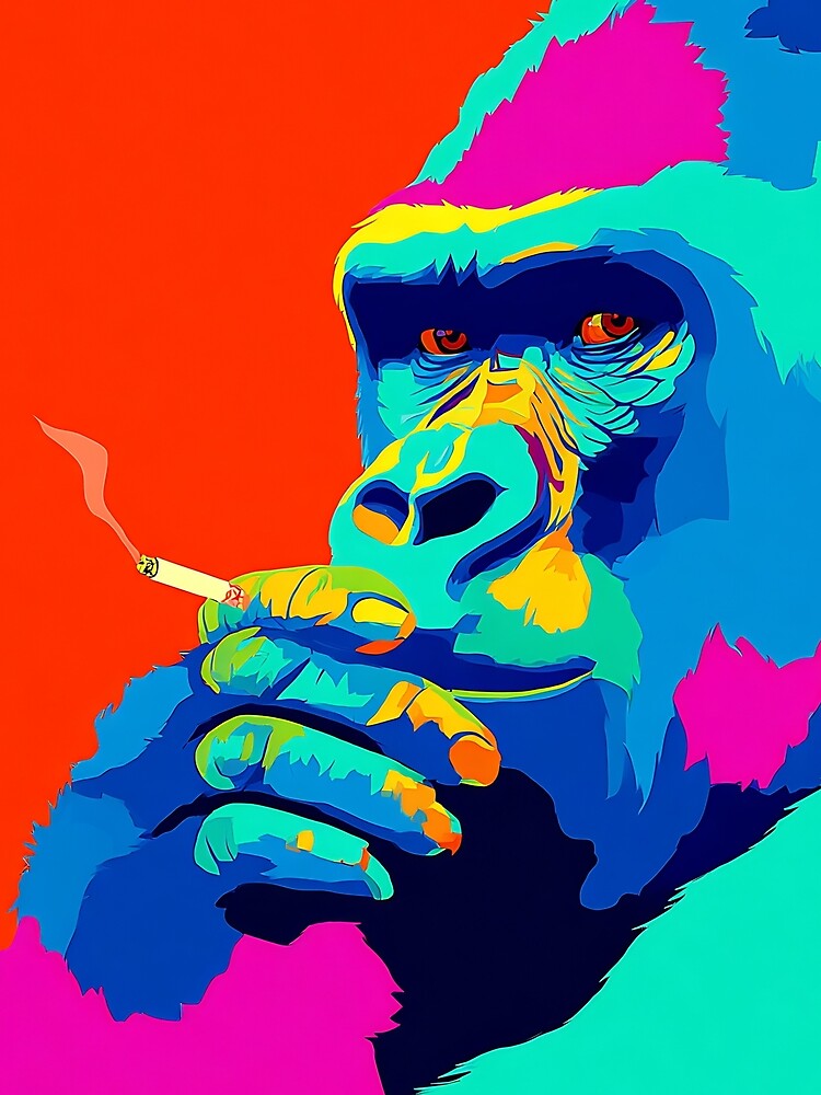 Pop Art Gorilla by KJNihonDesigner