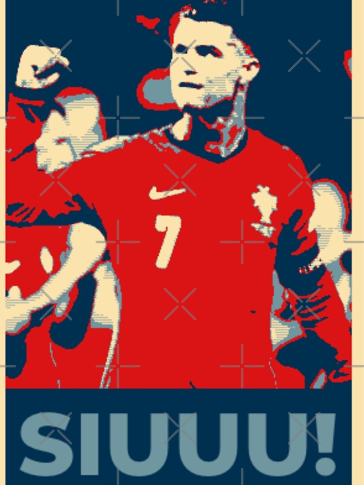 CR7 SIUUU! Obama Style Poster by Oqueartecura Unisex , , , Long Sleeve Tee
