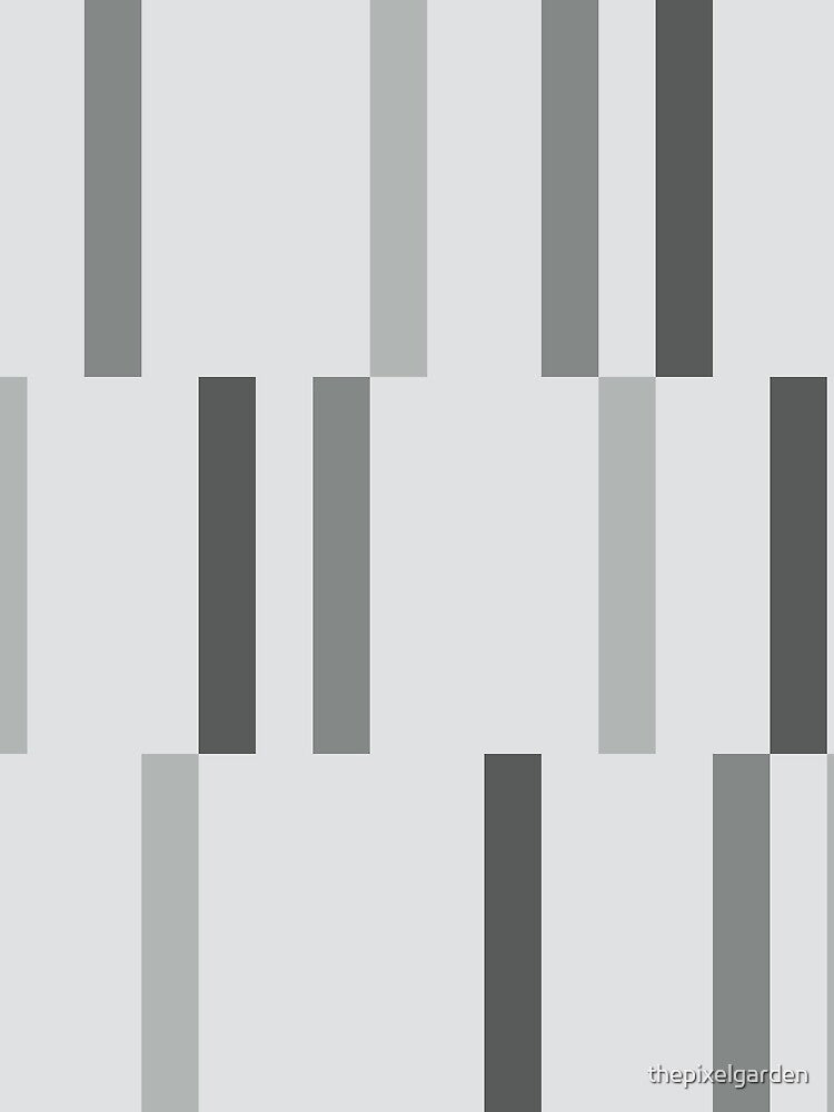 Retro Abstract Art Lines Light Gray by thepixelgarden