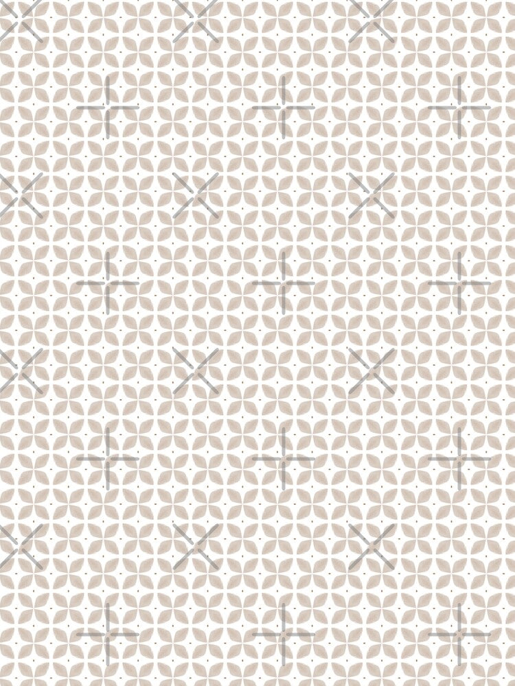 Neutral Boho Watercolor Pattern 3 Brown by QuestingPixel