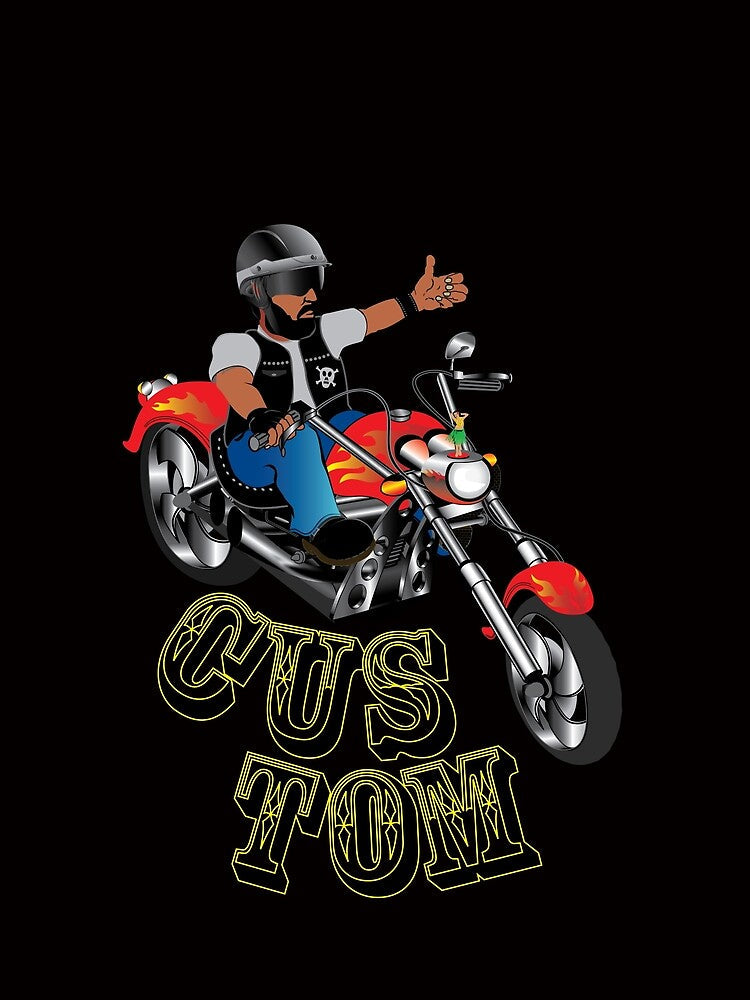 Custom Biker by bumperbay Unisex , , , Long Sleeve Tee