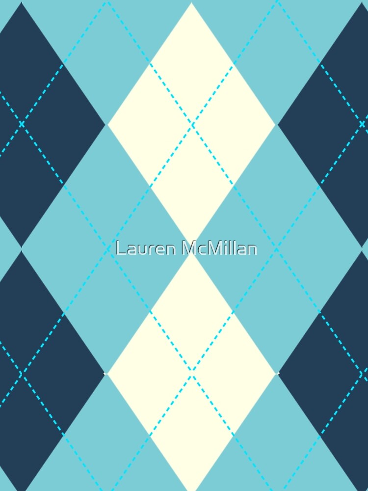 Teal Plaid by Lauren McMillan Unisex , , , Long Sleeve Tee