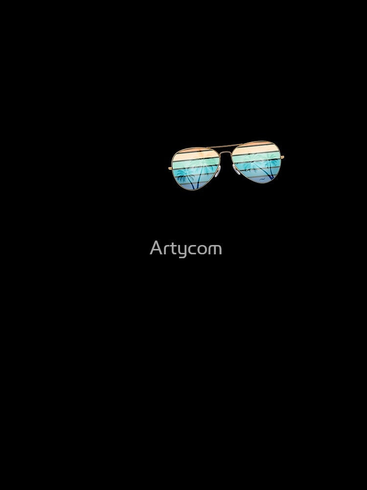 Retro Sunset Tropical Sunglasses Vintage Summer Vibes Beach by Artycom
