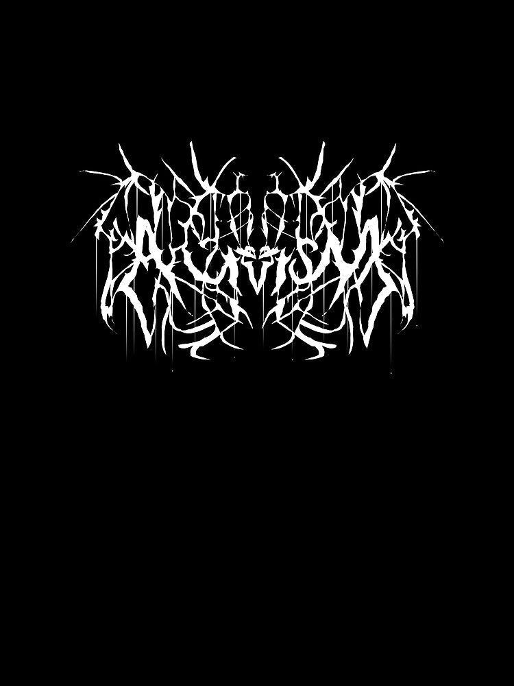 Autism Death Metal (White Text) by ApertureAndroid Unisex , , , Long Sleeve Tee