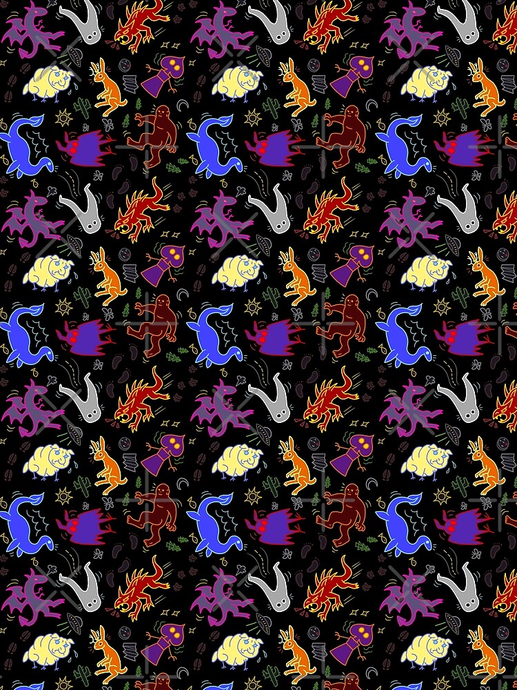 Cryptids! by TheGrinDragon Unisex , , , Long Sleeve Tee