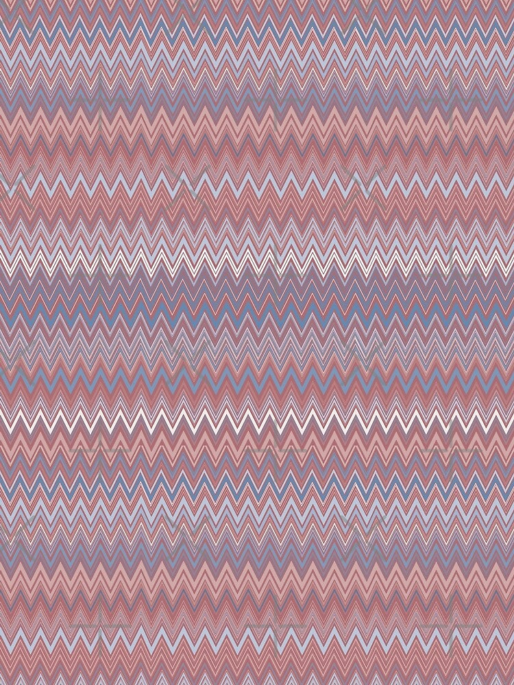 Missoni vintage textile vector seamless repeat pattern calm aura colors 3 by Retro Street Studios