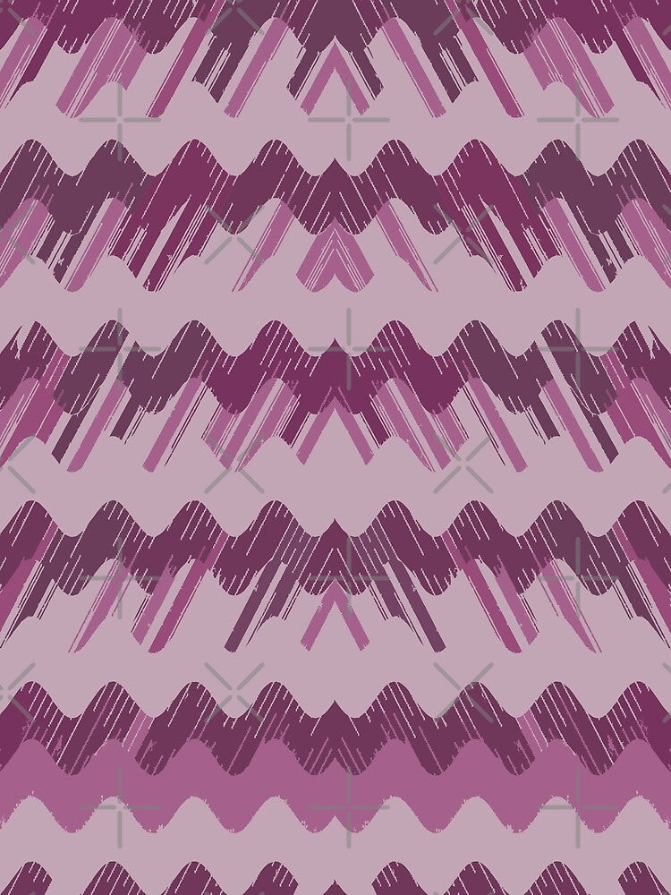 Retro chevron purple mid century retro vintage pattern by darfeuille