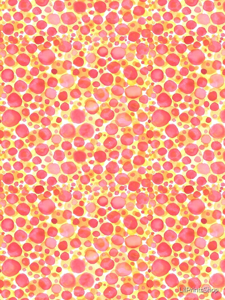 Overlapping Watercolor Polka Dots by LilPrintsShop
