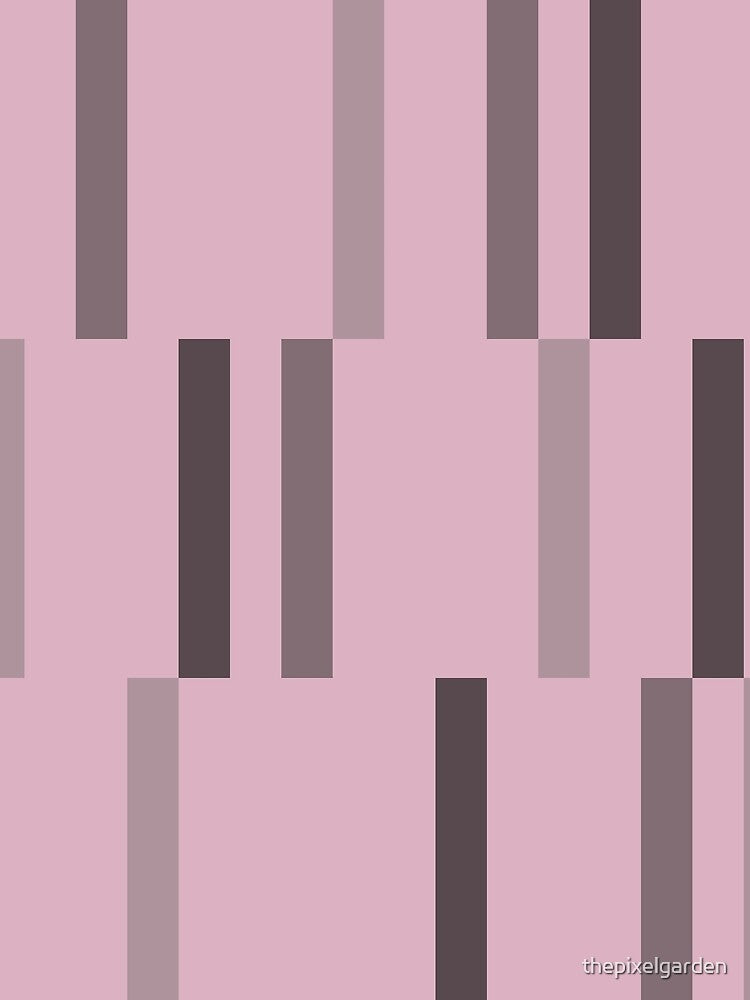 Retro Abstract Art Lines Light Mauve by thepixelgarden