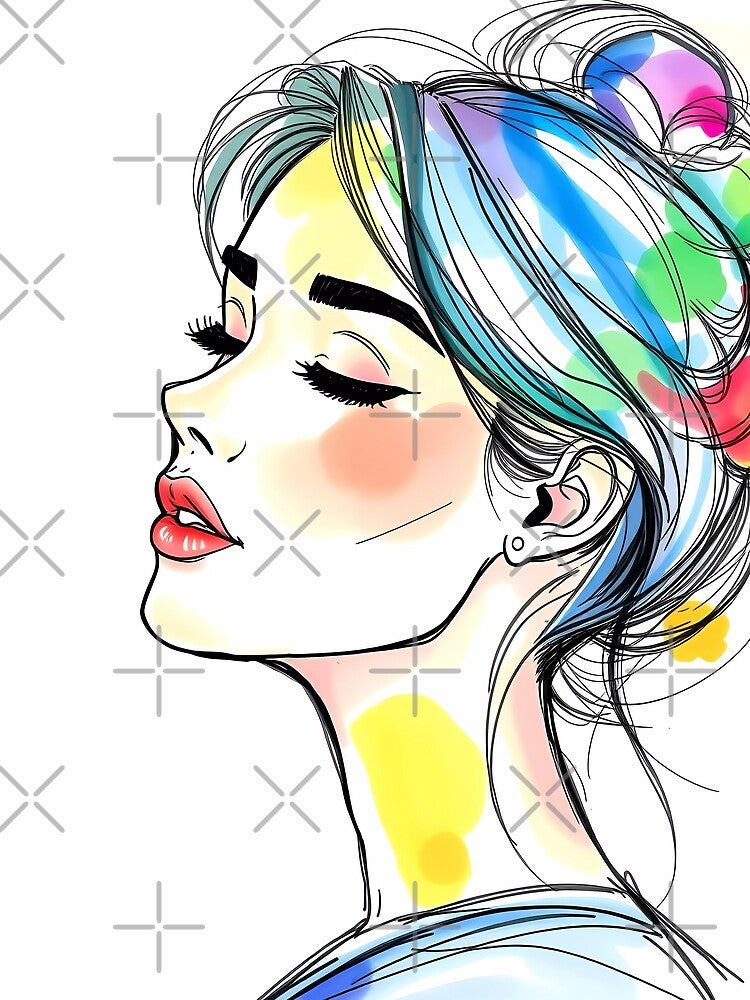 Vibrant Portrait of Elegance by Vitalka-uk