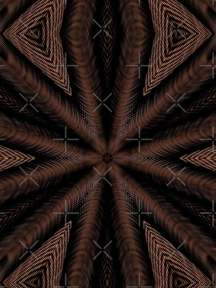 Copy of Copper color star boho style geometric abstract mid century modern minimalist by mennawagih7