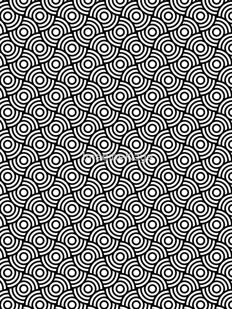 overlapping abstract circles pattern by ImagineKaye