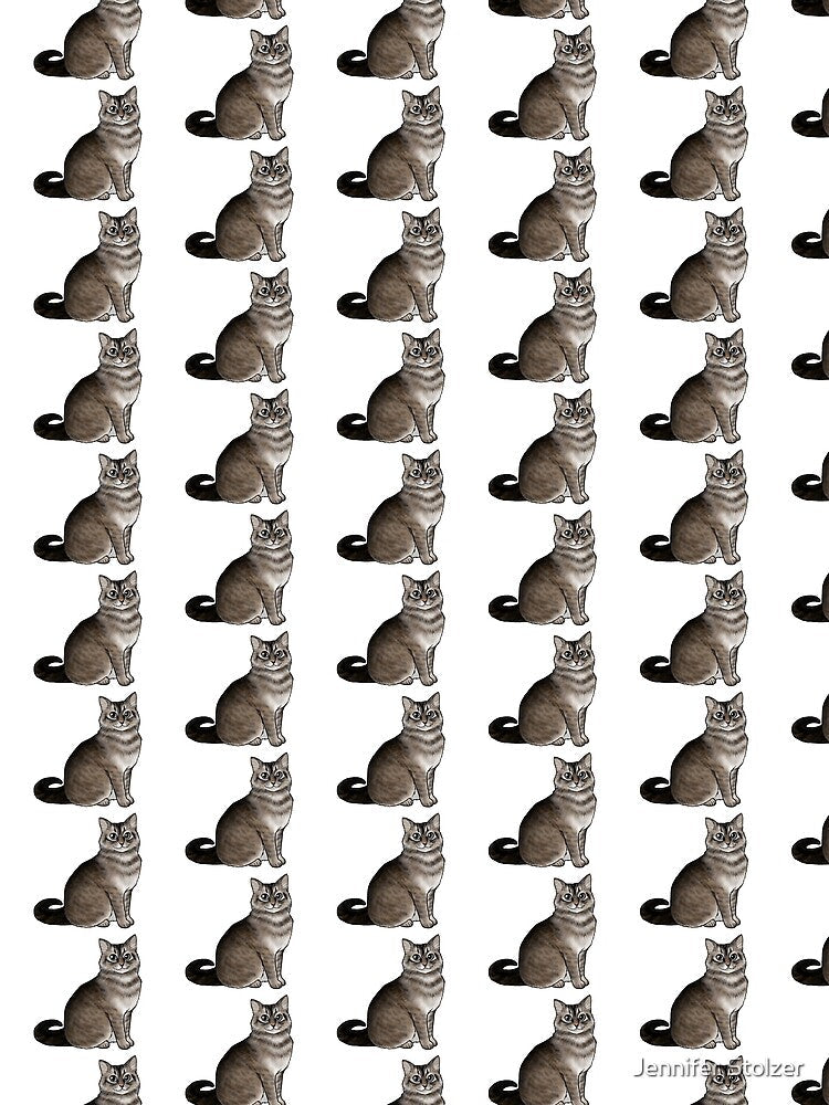 Cat - Custom - Otter by Jennifer Stolzer Unisex , , , Long Sleeve Tee