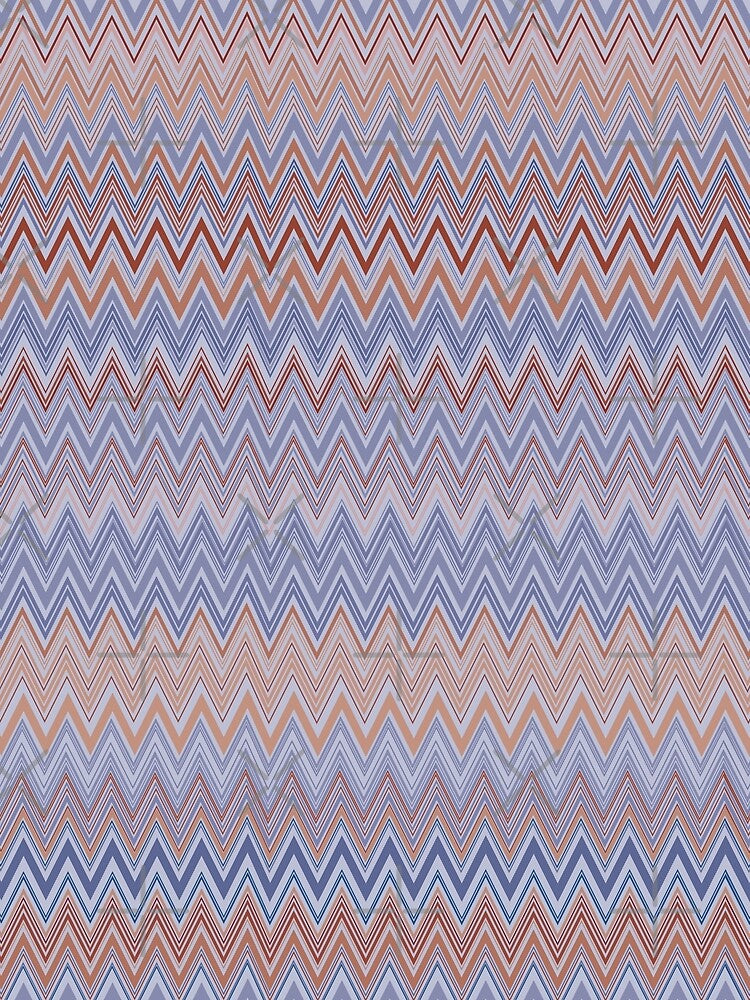 Missoni vintage textile vector seamless repeat pattern calm aura colors 5 by Retro Street Studios