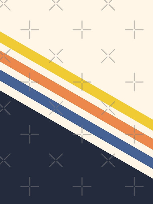 70s Vintage Retro Stripes Pattern by ind3finite