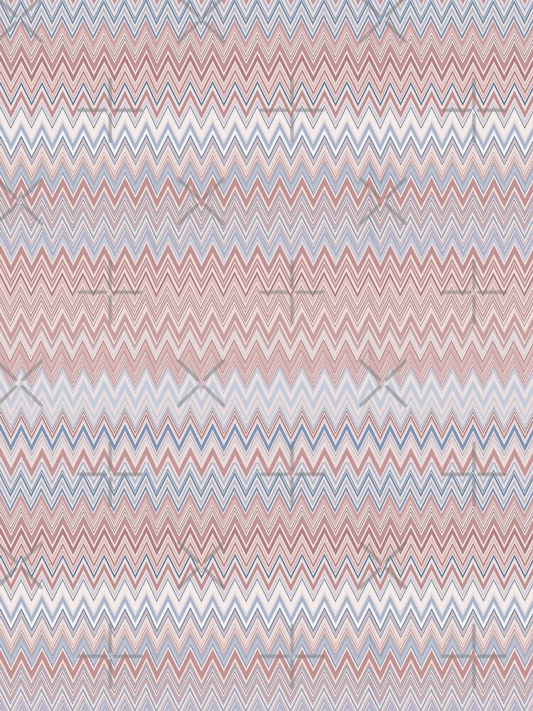 Missoni vintage textile vector seamless repeat pattern calm aura colors 4 by Retro Street Studios