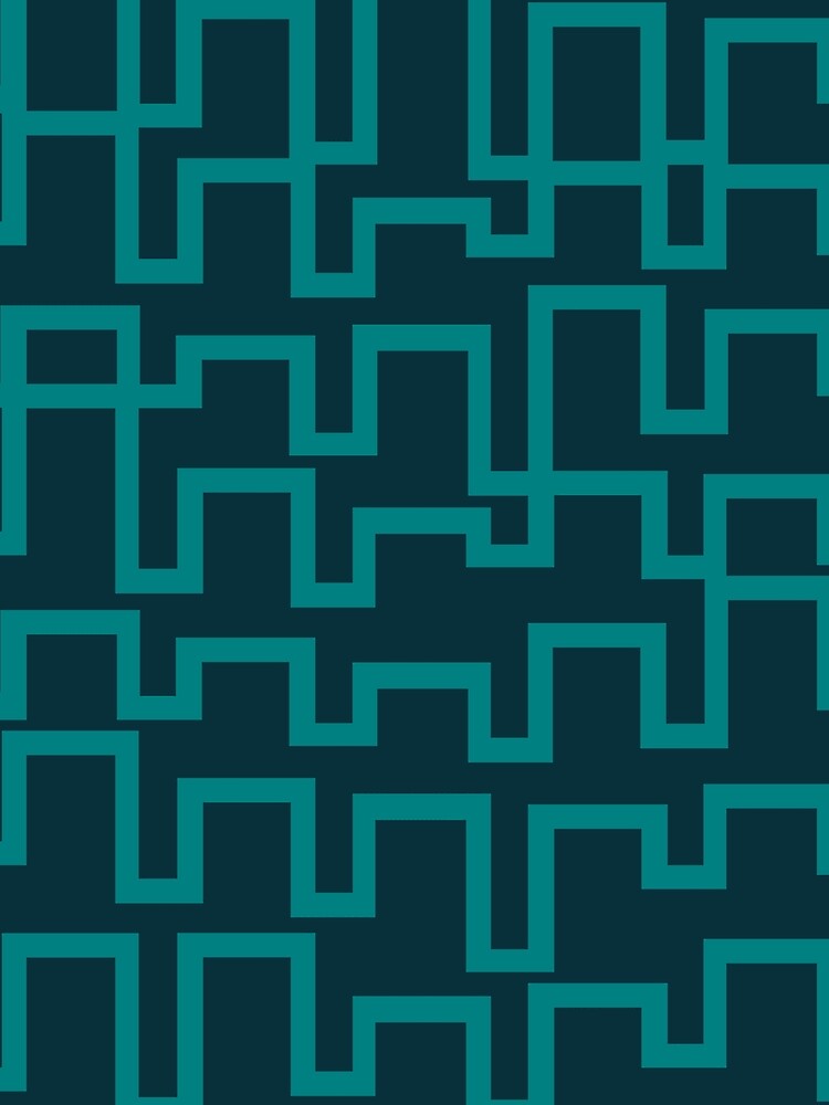 Teal Abstract Pattern by Blue-Banana