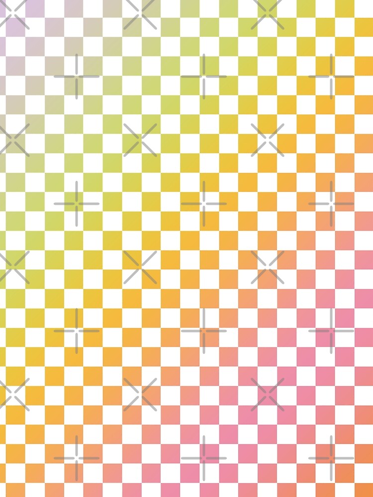 pastel rainbow color Checker Checkerboard Minimalist aesthetic Backdrop Pattern by MarzStudio