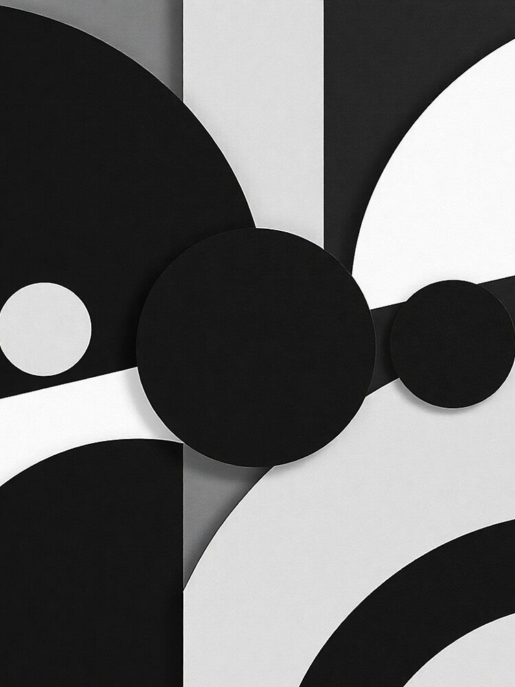 Elegant Overlapping Geometric Circles Pattern by IntelliMindDesigns