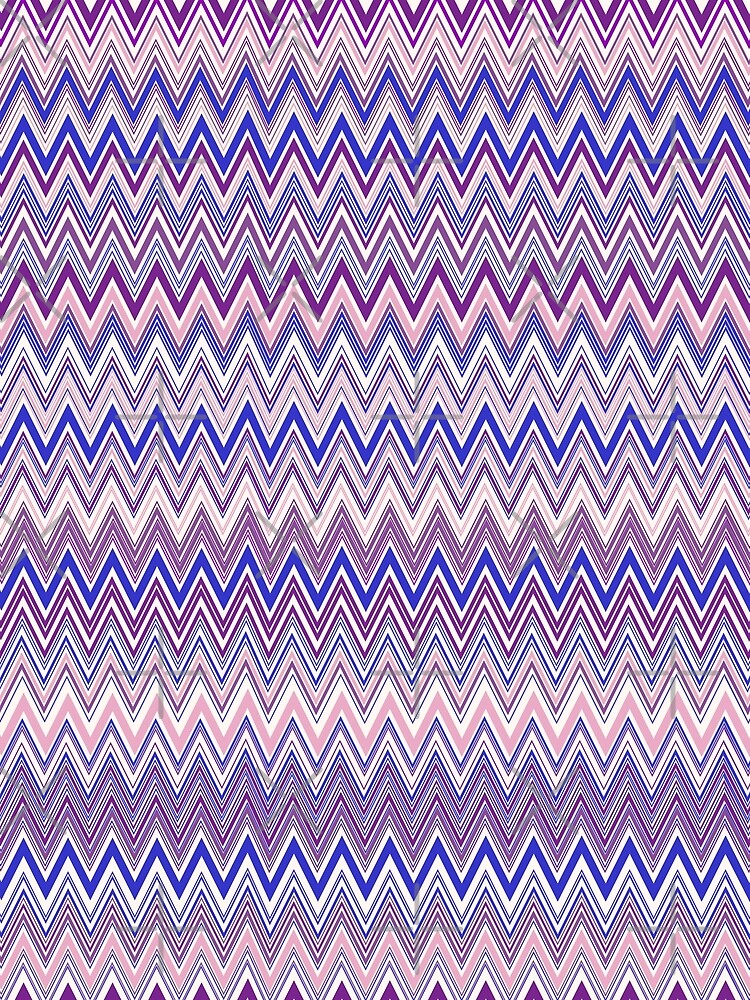 Missoni vintage textile vector seamless repeat pattern purple by Retro Street Studios