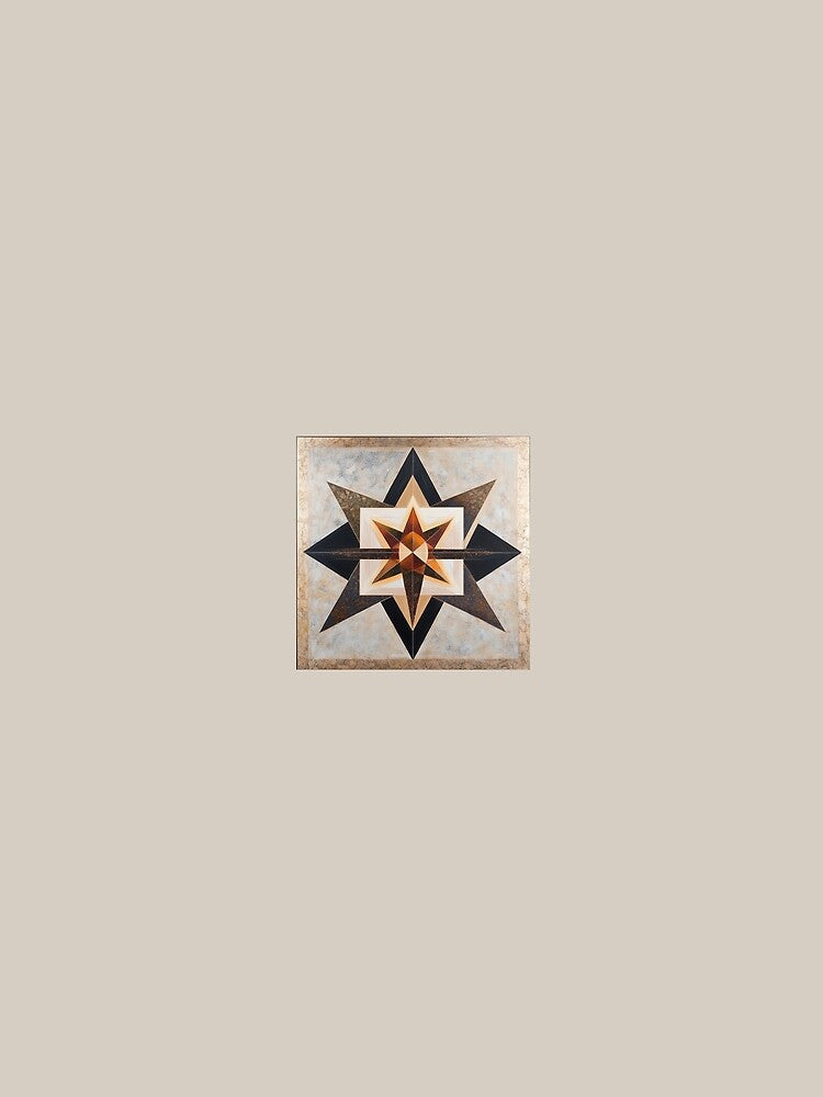 Sacred Geometric Star Mandala - Earth Tones Merkaba by Yogabyadeola