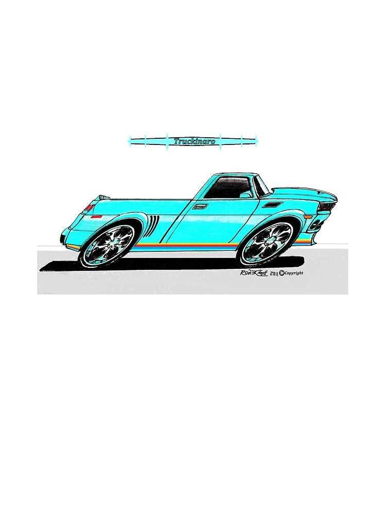 Trucks // CUSTOM // Truckinaro! by Imagin8er Unisex , , , Long Sleeve Tee