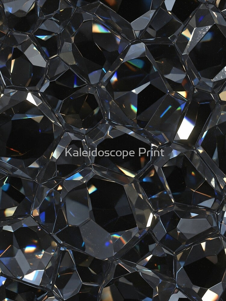 Prismatic Obsidian Facet Grid by Kaleidoscope Print