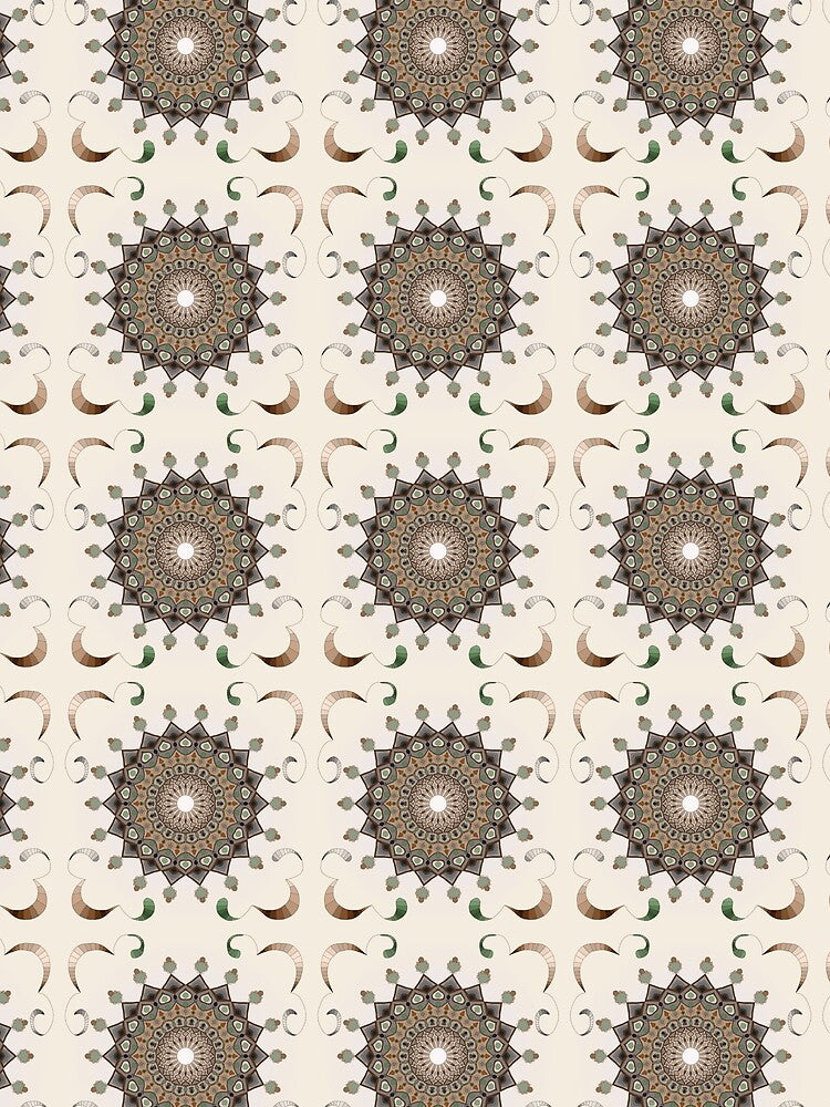 Earth and Stone Mandala by JaygiesDesign