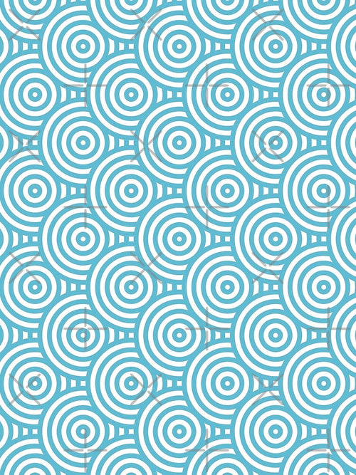 Abstract Blue Ocean waves. by TashaVector