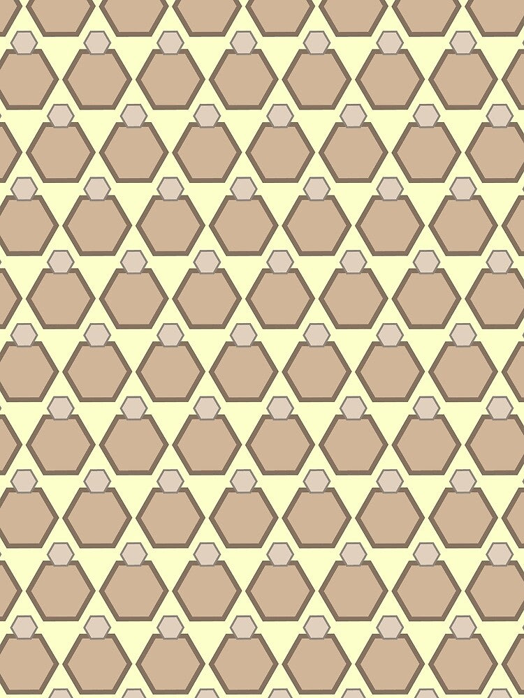 Santa Fe Neutral Earth Tone Hexagon Pattern by Patterns 1920